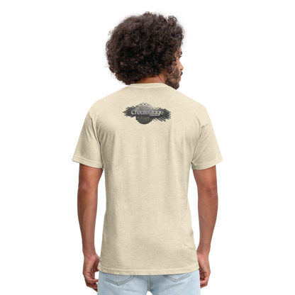 Fitted Cotton/Poly T-Shirt by Next Level - heather cream