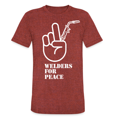 Unisex Tri-Blend T-Shirt - heather cranberry