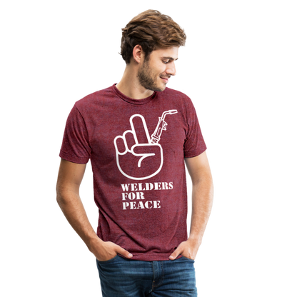 Unisex Tri-Blend T-Shirt - heather cranberry