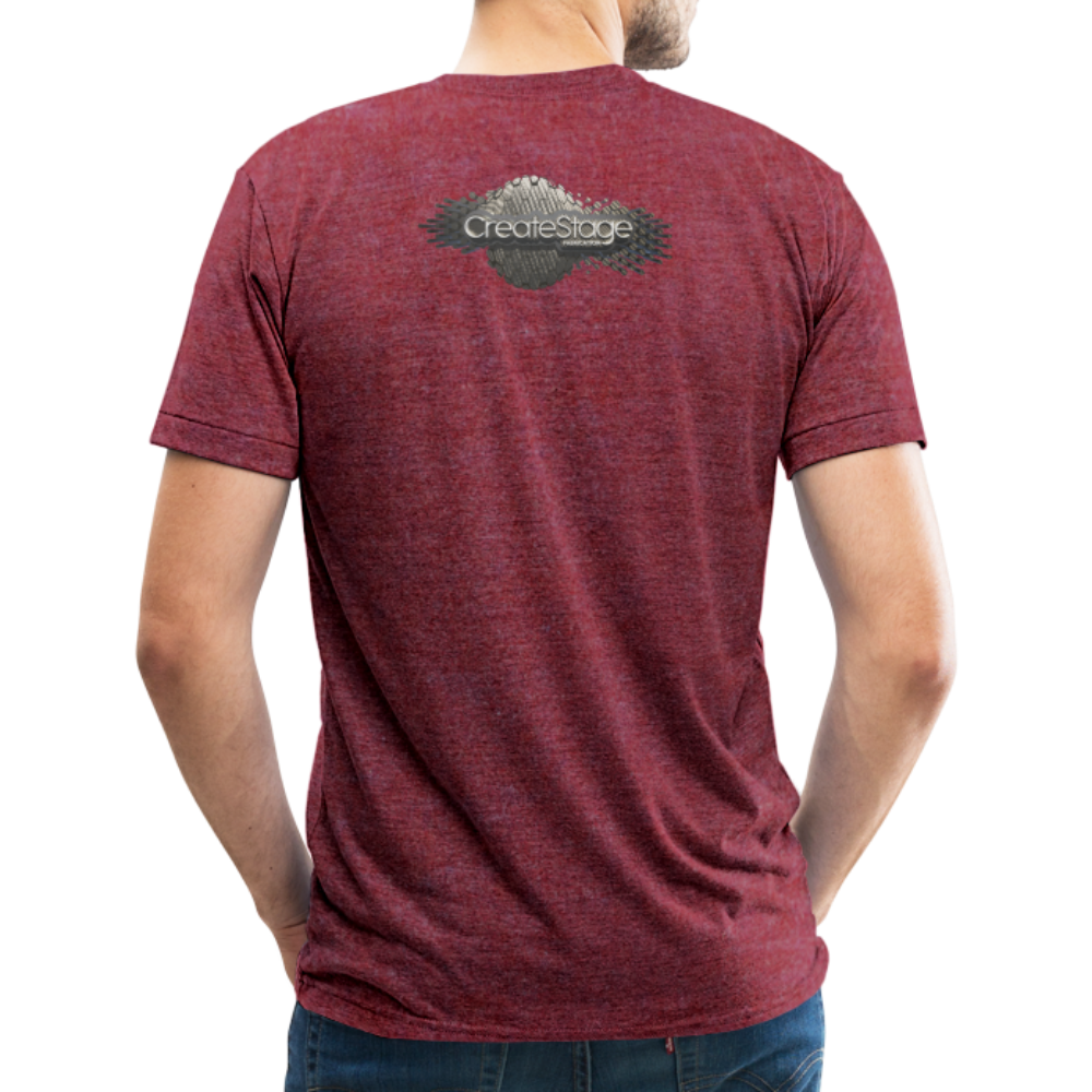 Unisex Tri-Blend T-Shirt - heather cranberry