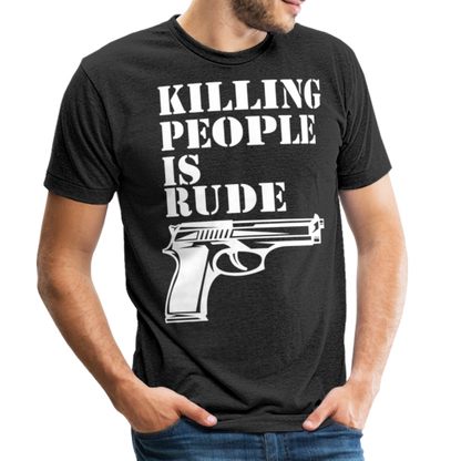 Unisex Tri-Blend T-Shirt - heather black