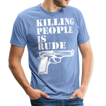 Unisex Tri-Blend T-Shirt - heather blue