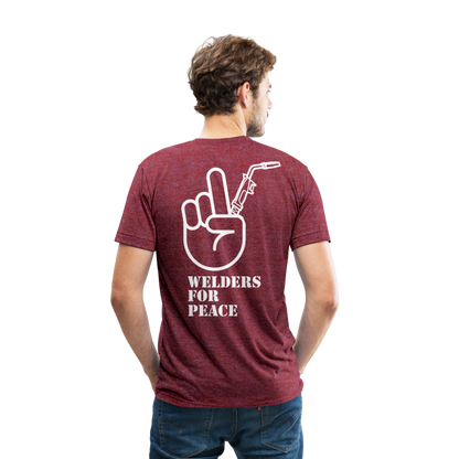 Unisex Tri-Blend T-Shirt - heather cranberry