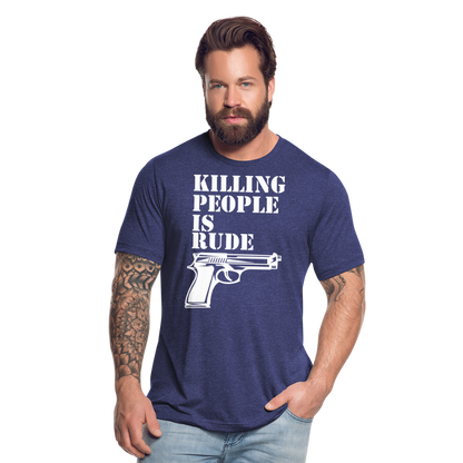 Unisex Tri-Blend T-Shirt - heather indigo