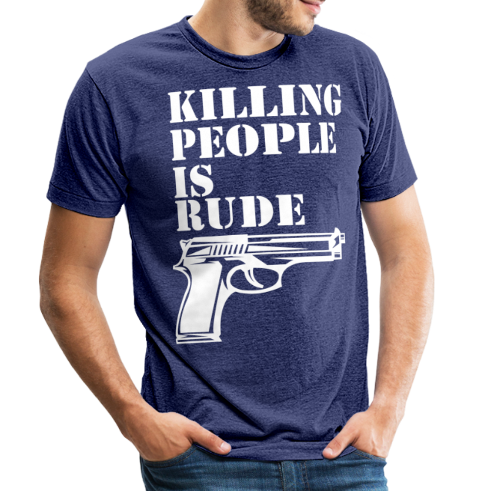 Unisex Tri-Blend T-Shirt - heather indigo