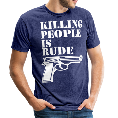 Unisex Tri-Blend T-Shirt - heather indigo